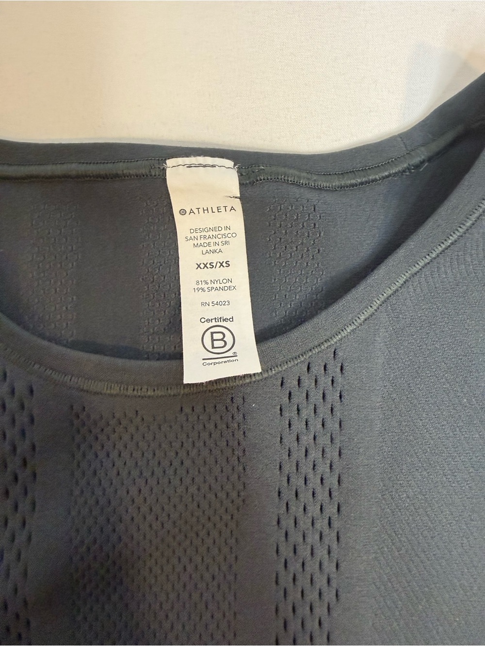Athleta Charcoal Gray Performance Tank Top